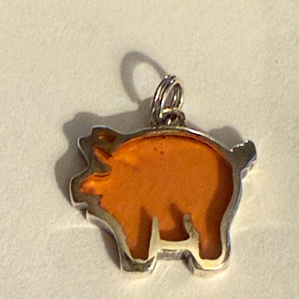 Silver Pig Pendant